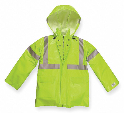 D0642 Arc Flash Rain Jacket Cat 1 Ylw/Grn L