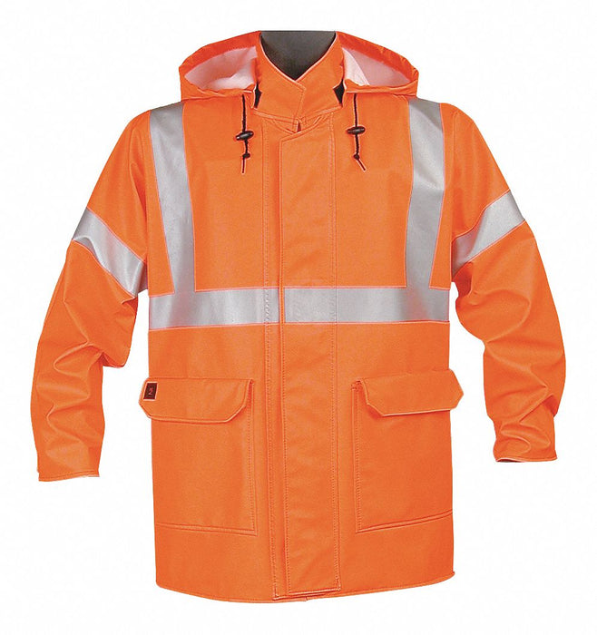 D0649 Arc Flash Rain Jacket Cat 2 Orange L