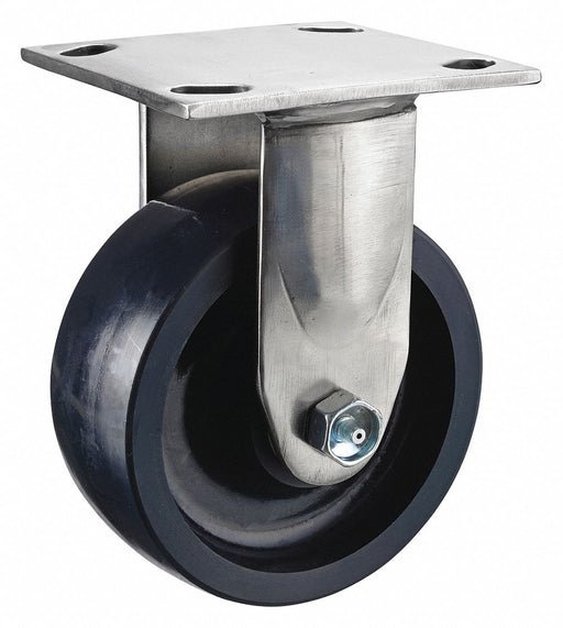 Plate Caster Rigid Polyurethane 6 1/2 H