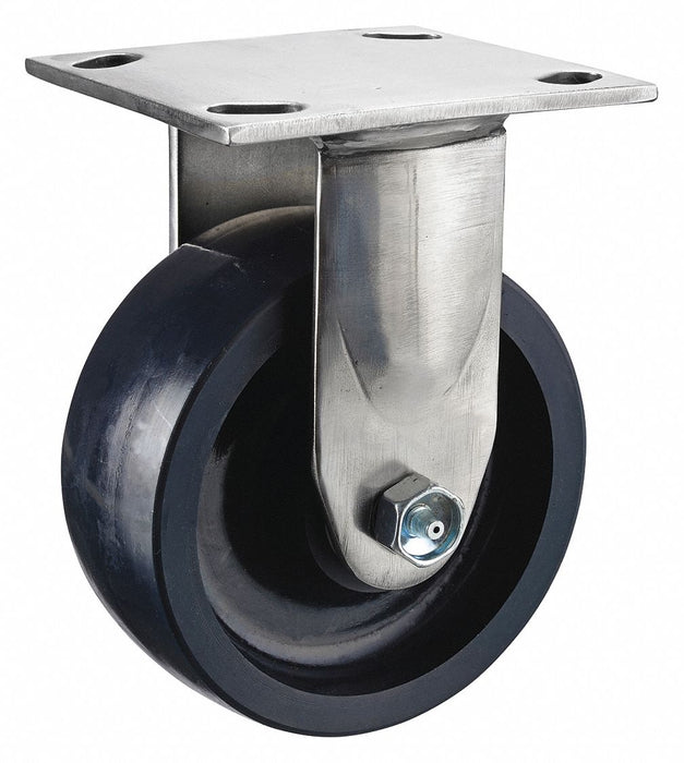 Plate Caster Rigid Polyurethane 6 1/2 H