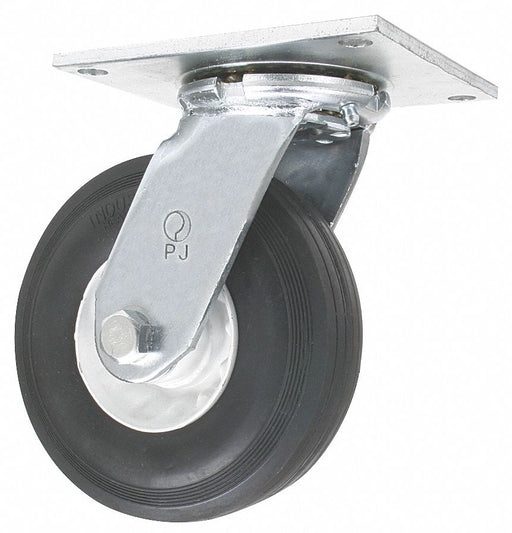 Plate Caster Swivel Rubber 10 H