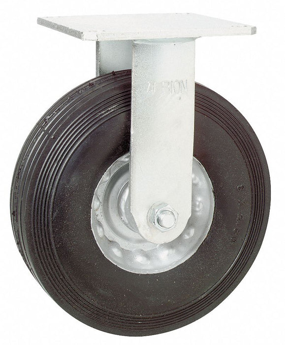 Plate Caster Rigid Rubber 10 H