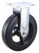 Plate Caster Rigid Rubber 9 1/2 H