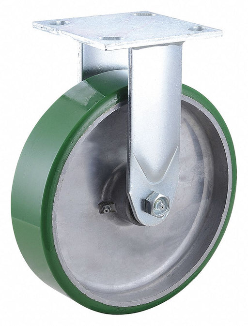 Plate Caster Rigid Polyurethane 9 1/2 H
