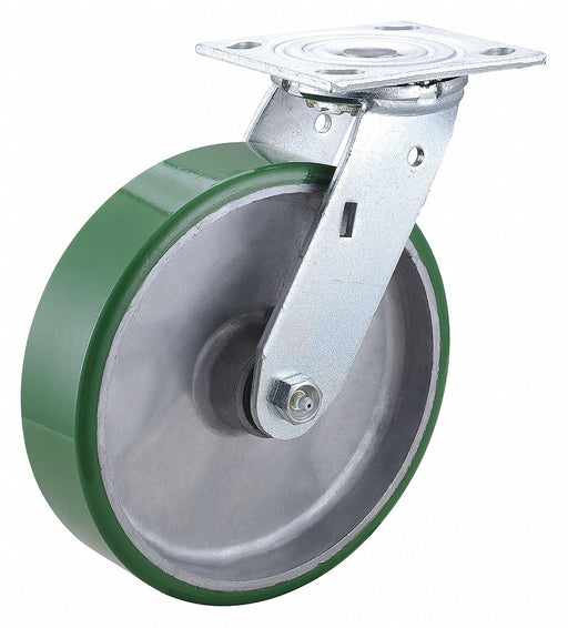 Plate Caster Swivel Polyurethane 9 1/2 H