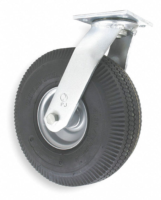 Plate Caster Swivel Rubber 12 1/2 H