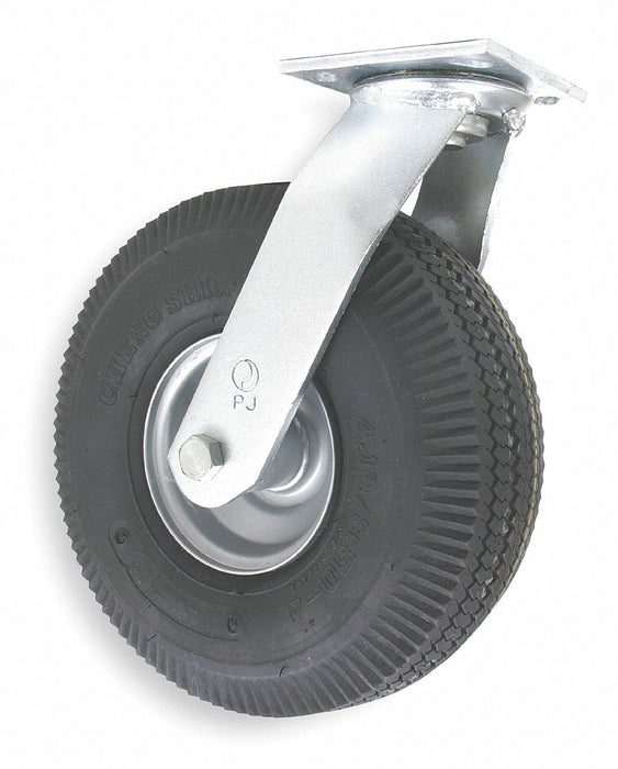 Plate Caster Swivel Rubber 12 1/2 H