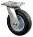 Plate Caster Swivel Rubber 7 3/8 H