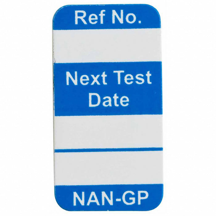 TagInsert Blue/White 1-21/64inH PK100