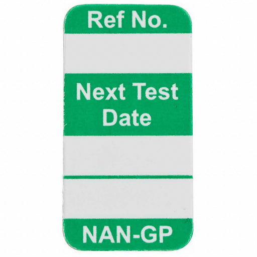 Tag Green/White 1-5/16inH 45/64inW PK100