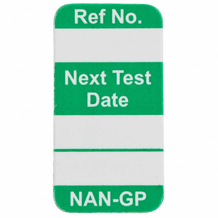 Tag Green/White 1-5/16inH 45/64inW PK100