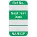 Tag Green/White 1-5/16inH 45/64inW PK100