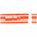 Tag Orange/White 1-5/16inH PK100