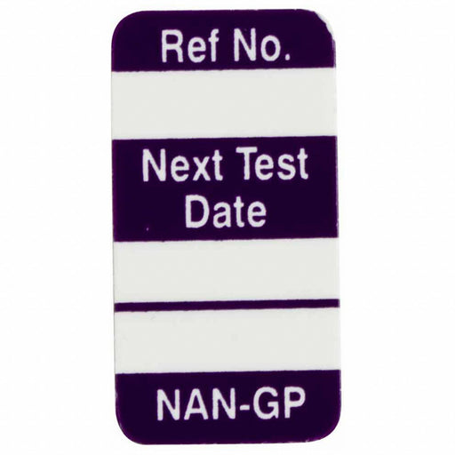 Tag Purple/White 1-5/16inH PK100