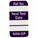 Tag Purple/White 1-5/16inH PK100
