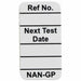 Tag Black/White 1-21/64inH PK100