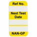 Tag Black/Yellow 1-21/64inH PK100