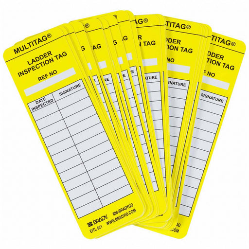 Tag Yellow/Black/White 6-1/2inH PK100