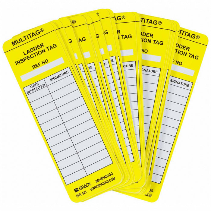 Tag Yellow/Black/White 6-1/2inH PK100