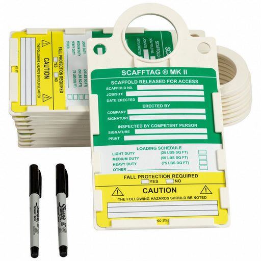 Tag Multicolor PVC 11-1/2inH 6inW