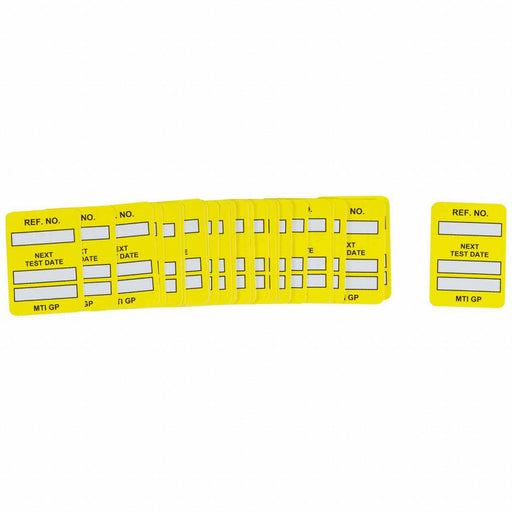 Tag Black/Yellow 1-3/4inH 1-1/4inW PK100