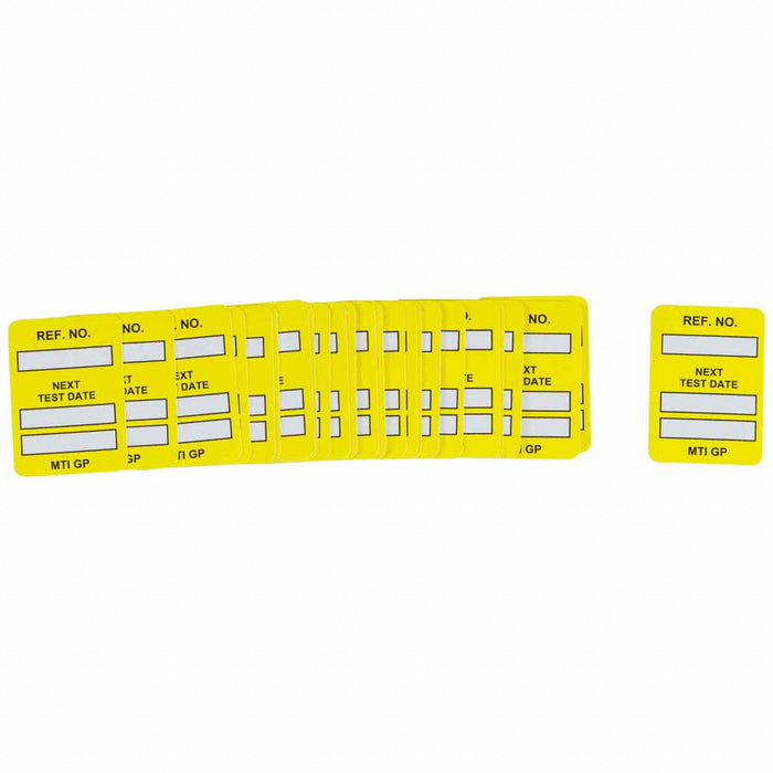 Tag Black/Yellow 1-3/4inH 1-1/4inW PK100