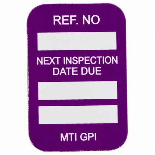 Tag White/Purple 1-3/4inH 1-1/4inW PK100