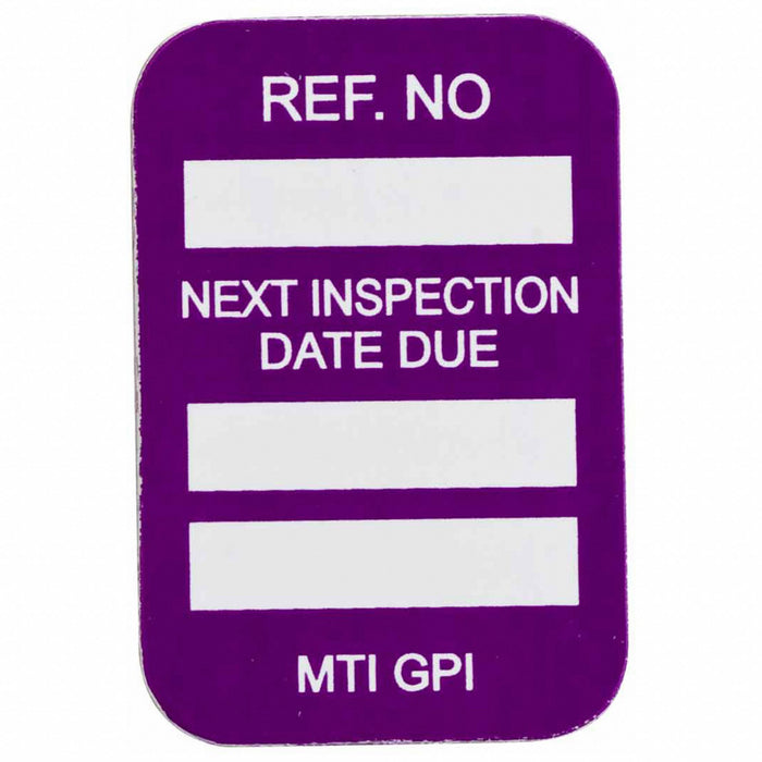 Tag White/Purple 1-3/4inH 1-1/4inW PK100