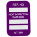 Tag White/Purple 1-3/4inH 1-1/4inW PK100