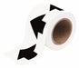 D3614 Arrow Tape White 4in W 90ft Roll L