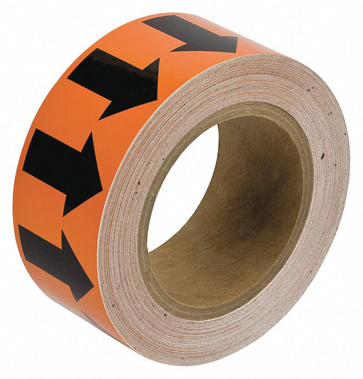 D3613 Arrow Tape Orange 2in W 90ft Roll L