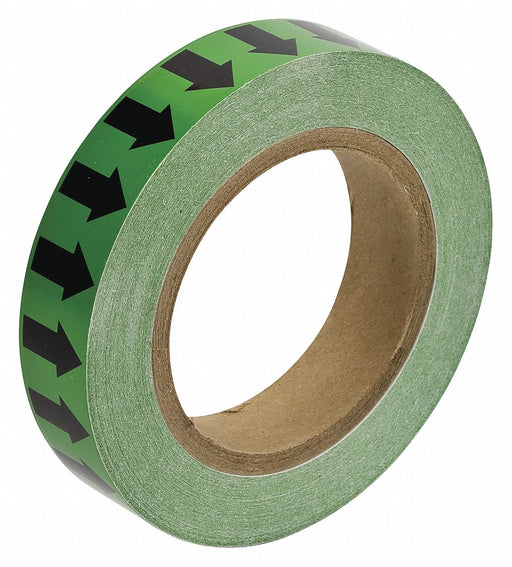 D3612 Arrow Tape Green 1in W 90ft Roll L