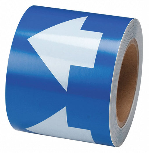 D3614 Arrow Tape Blue 4in W 90ft Roll L