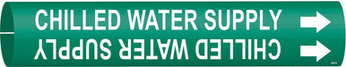 Pipe Marker Chilld Watr Supply 13/16in H