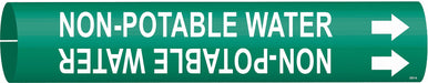 Pipe Marker Non-Potable Water 13/16in H