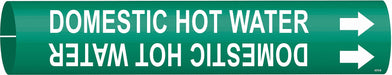 Pipe Marker Domestic Hot Water 7/8in H