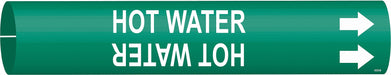 Pipe Marker Hot Water 7/8 in H 7/8 in W