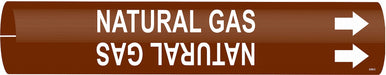Pipe Marker Natural Gas 2 in H 2 in W