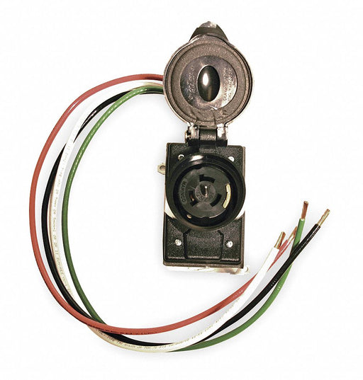 Prewired Receptacle 125/250V Bare Wire