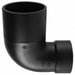 ABS 90 Elbow 4 in 3 in