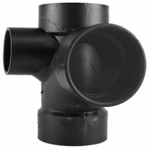 ABS SanitaryTee 3in 3inHub 3in 2inHub