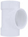 PVC Tee 4 in  4 in Hub 4 in NPT