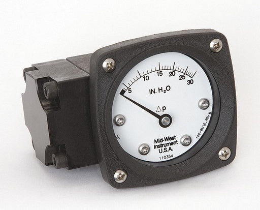 D0756 Pressure Gauge 0 to 30 In H2O
