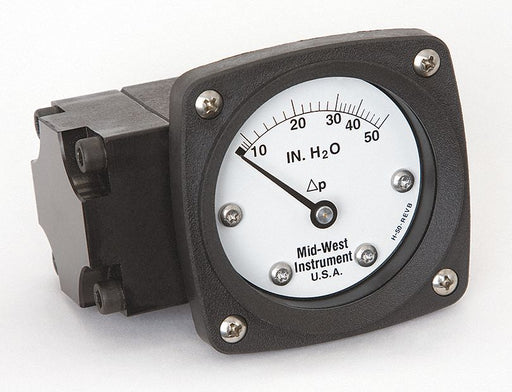 D0756 Pressure Gauge 0 to 50 In H2O