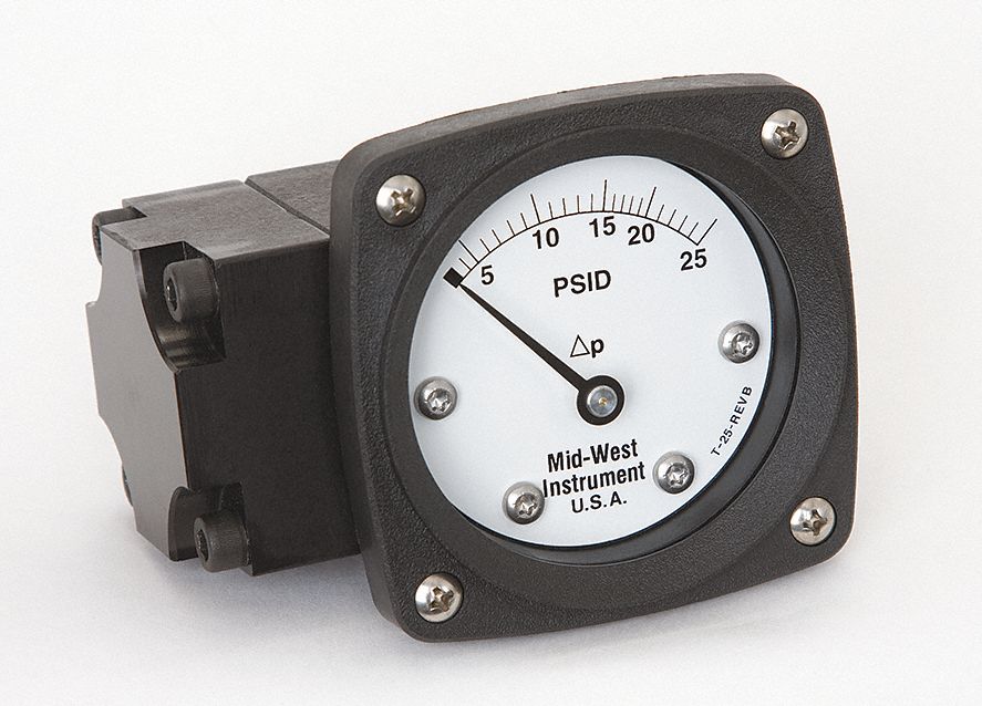 Pressure Gauge 0 to 25 psi
