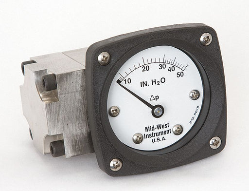 D0757 Pressure Gauge 0 to 50 In H2O