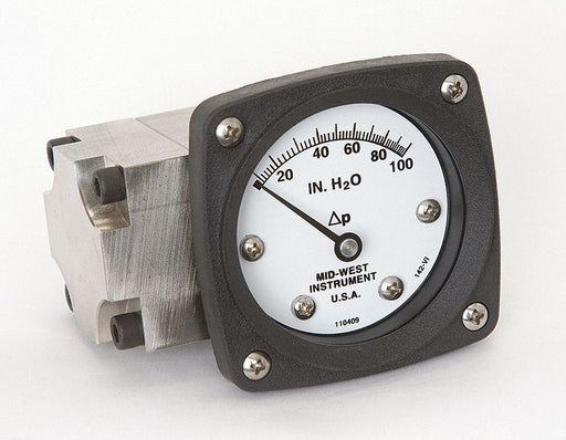 Pressure Gauge 0 to 100 In H2O