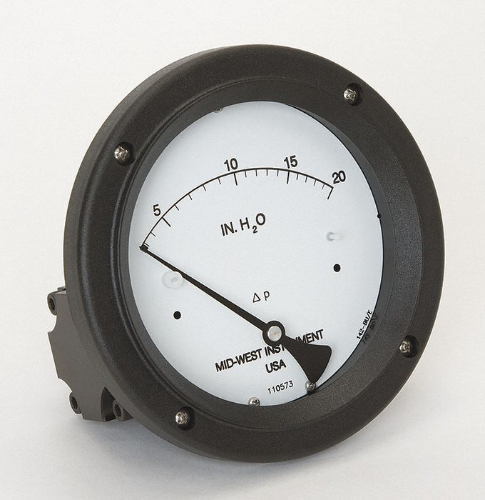 Pressure Gauge 0 to 20 In H2O