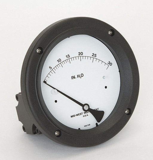 D0759 Pressure Gauge 0 to 30 In H2O