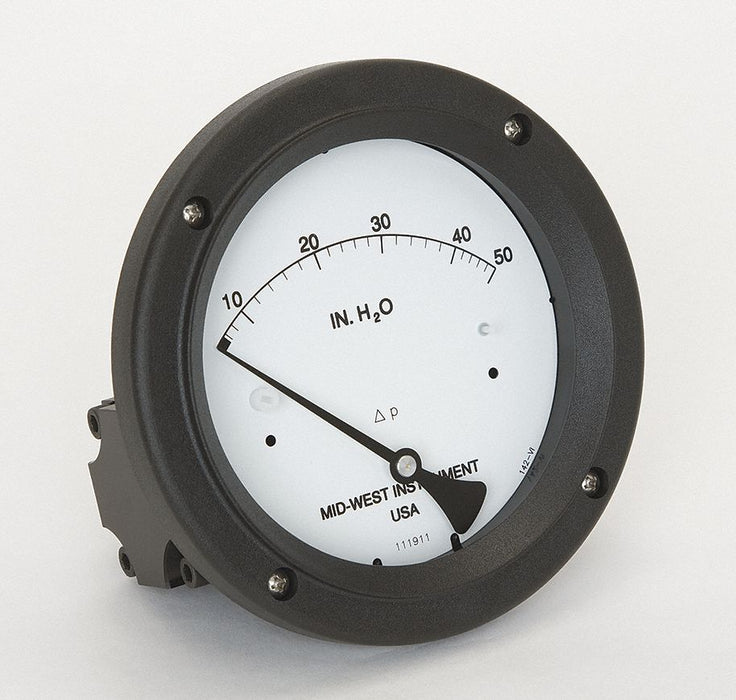 Pressure Gauge 0 to 50 In H2O